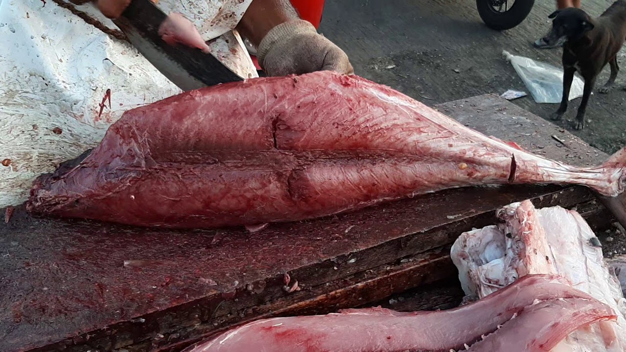 TUNA FISH CUTTING - SRI LANKA STREET FOOD